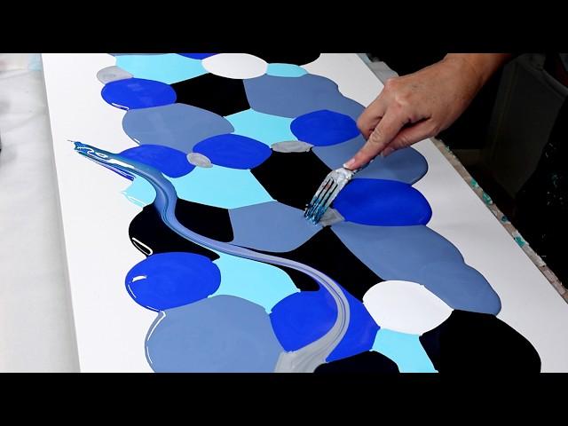 This Big Blue Swipe is Gorgeous - With Dynamic Negative Space