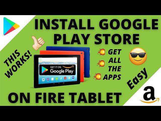 Download Google Play Store on Amazon Fire Tablet Free | THIS WORKS! (2021)