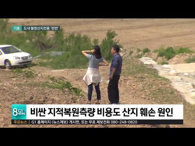 도내 불법산지전용 '빈번'