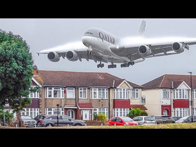 ️ 100 BIG PLANE TAKEOFFS and LANDINGS from UP CLOSE | London Heathrow Plane Spotting [LHR/EGLL]