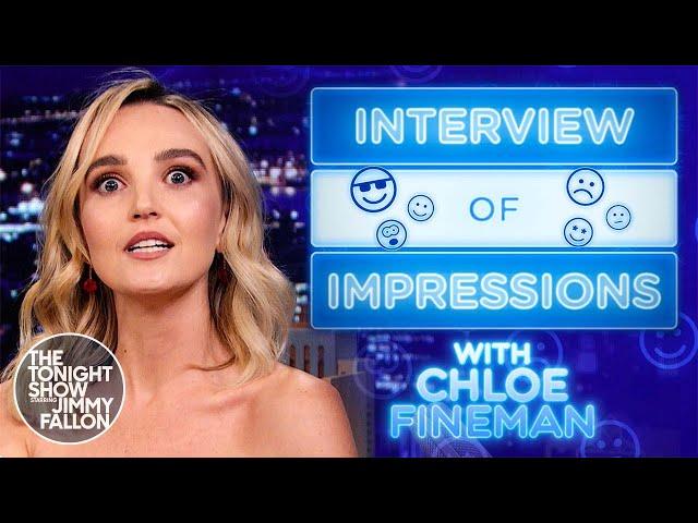 Interview of Impressions with Chloe Fineman | The Tonight Show Starring Jimmy Fallon