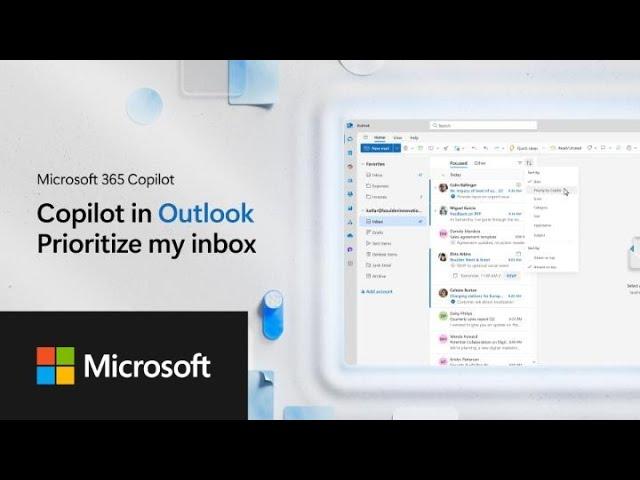 Microsoft 365 Copilot in Outlook | Prioritize my inbox