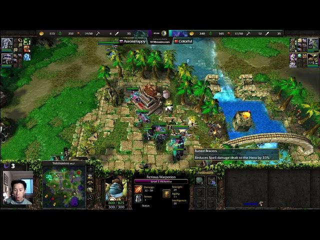 Happy (UD) vs Colorful (NE) - Mass Faerie Brawl - Recommended - WarCraft 3 - WC4064