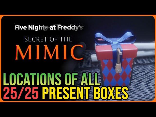 All 25 Present Locations – FNAF Secret of the Mimic
