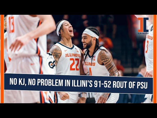 LIVE POD: Illini rout Penn State 91-52 without Kasparas Jakucionis