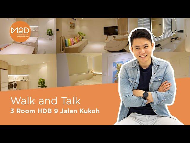 [Walk and Talk] 780 SQFT 3ROOM HDB RESALE HOME TOUR | M2D Interior Design