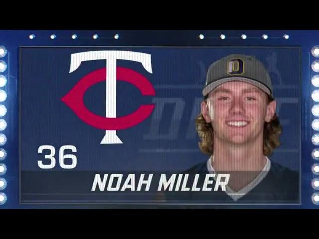 Coverage Of Noah Miller Being Selected By The Minnesota Twins No. 36 Overall In The 2021 MLB Draft