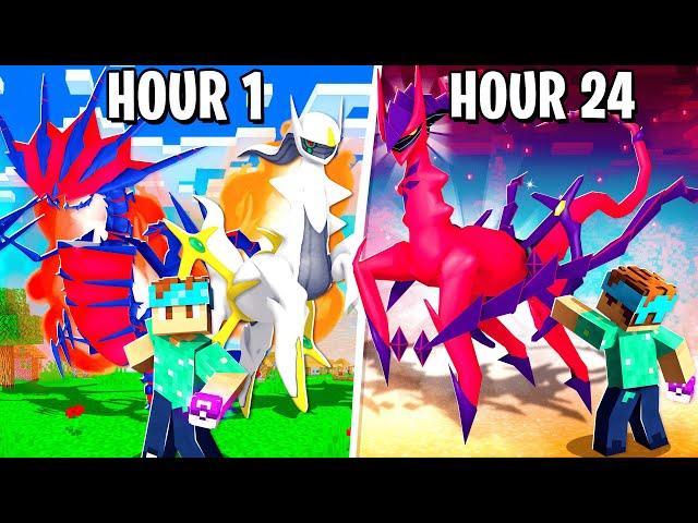 I Spent 24 HOURS in FUSION PIXELMON! (Pokémon in Minecraft)