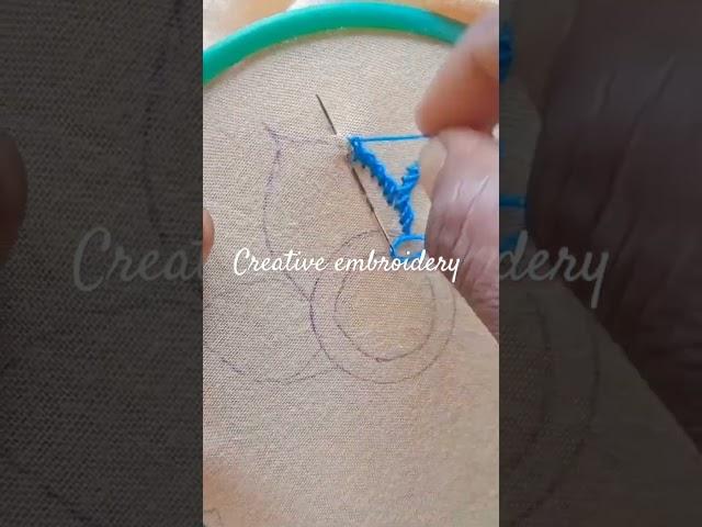 twisted chein stitch hand embroidery design