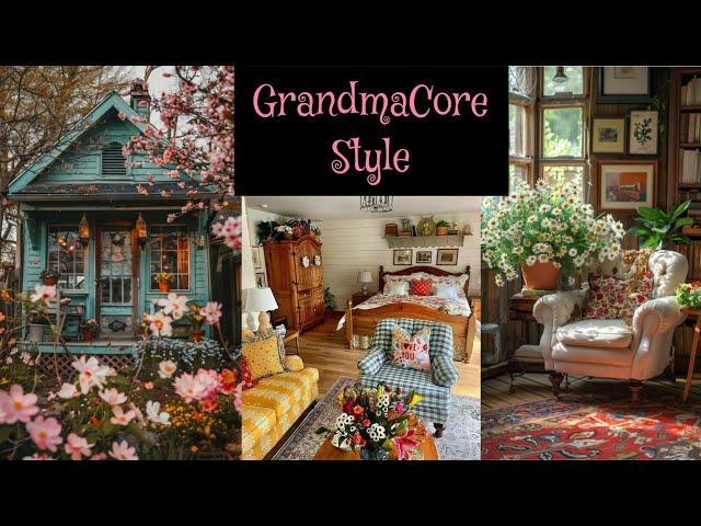 New GRANNY CHIC STYLE: GrandmaCore Aesthetic Home Decors - Vintage Home Design Ideas | Shabby Chic