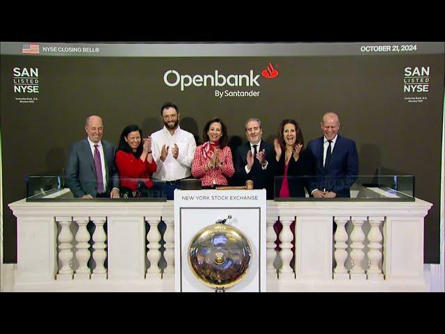 Banco Santander (NYSE: SAN) Rings The Closing Bell®