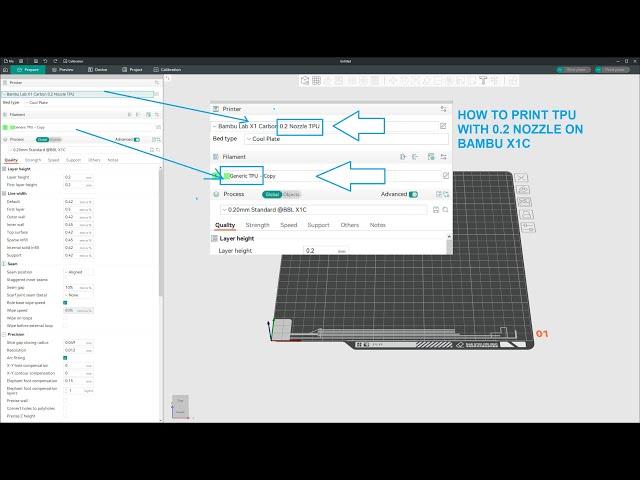 Orca Slicer / Bambu Studio - How to configure TPU support for 0.2 Nozzle