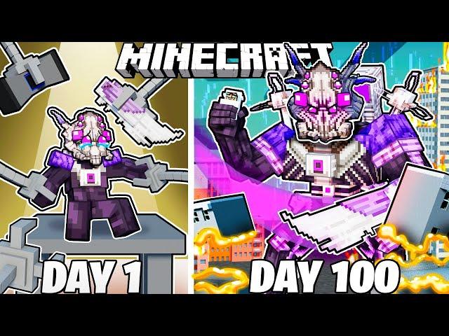 I Survived 100 Days as the COUNTER TITAN in Minecraft!