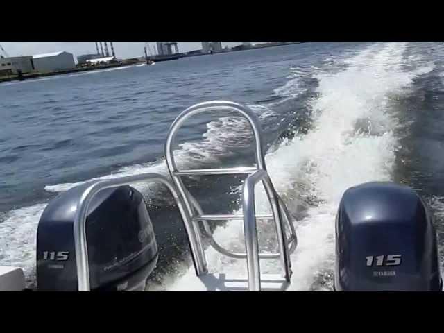 23cc Carolina Cat 2012 Sea Trial from 1 World Yachts