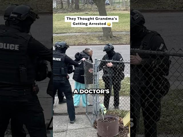 SWAT Team Escorts Boss Grandma  #shorts