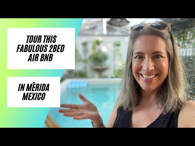 Tour this 2bd short term rental in Mérida Mexico with me.