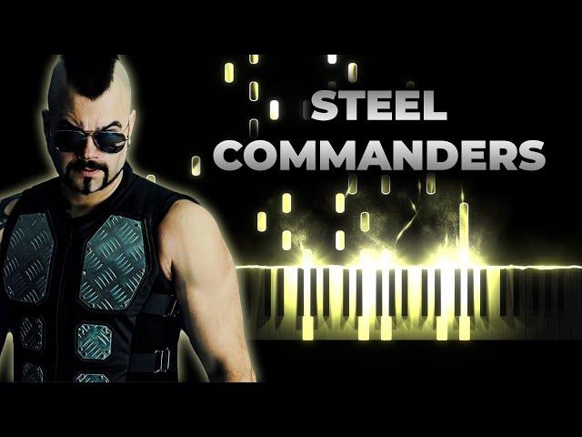 SABATON - Steel Commanders - piano karaoke instrumental cover, lyrics