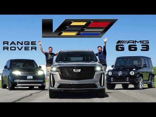 2023 Cadillac Escalade V Review // Status Symbol Showdown + DRAG RACE