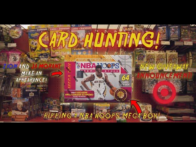 WENT TO TARGET STORES SEARCHING FOR 2020 PRIZM | 2019-20 NBA HOOPS MEGA BOX RIP | VLOG |NEW GIVEAWAY