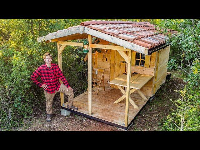 I'm Building This Cabin Porch on my Off Grid Land & Building the Main Log House | EP14