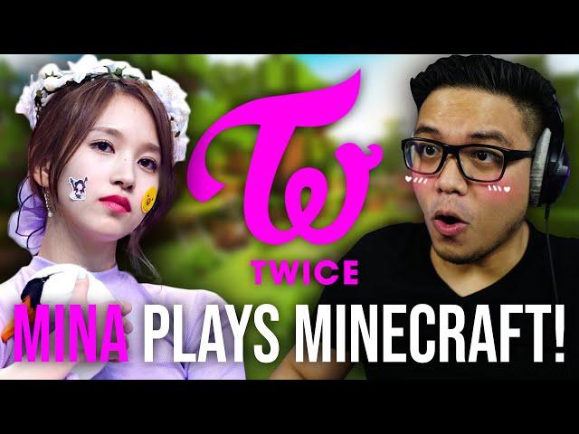 Reacting to Twice Mina Playing Minecraft! 