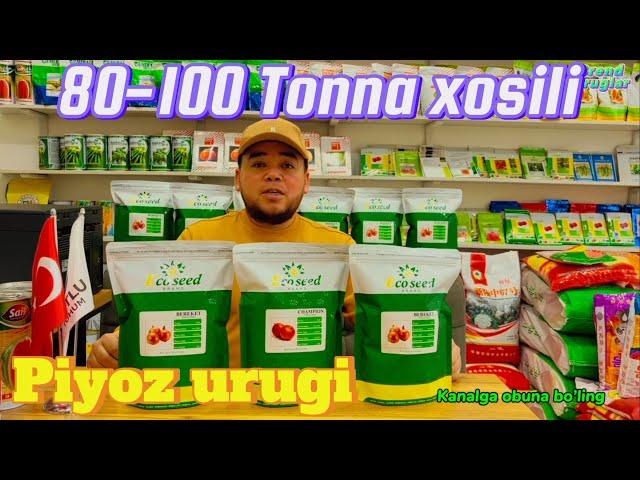 Piyoz urugi Eco seed firmasini 80-100 tonna xosil beradigan Dostafka bor Tel: +99833 301 90 90