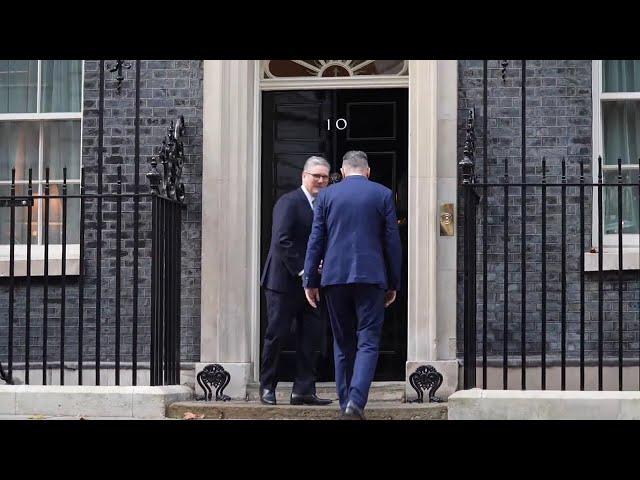 11/13/24: Întâmpinarea PM M. Ciolacu de către PM al UK, Keir Starmer