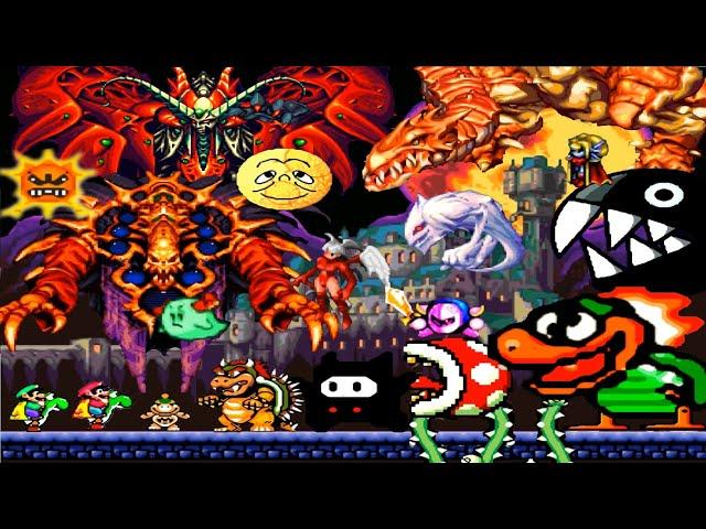 Brutal Mario HD: Super Kitiku Mario World: All Bosses Part 2