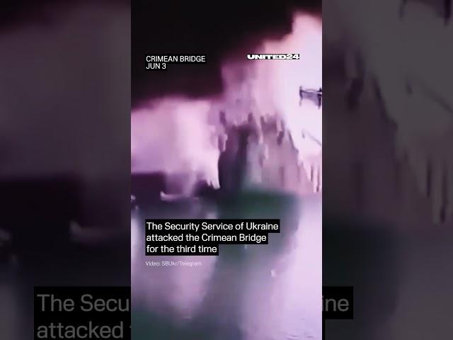 Security Service of Ukraine Attacked Crimean Bridge #warinukraine