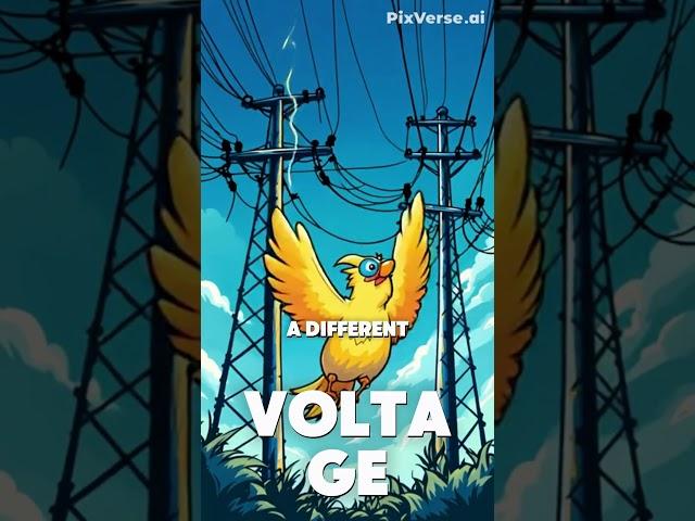 Why Don’t Birds Get Electrocuted on Power Lines? #ScienceFacts #Birds #Curiosity #learnonyoutube