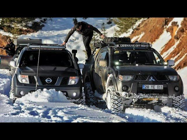 Nissan Navara vs Mitsubishi L200 Challenge OFF ROAD  TURKIYE