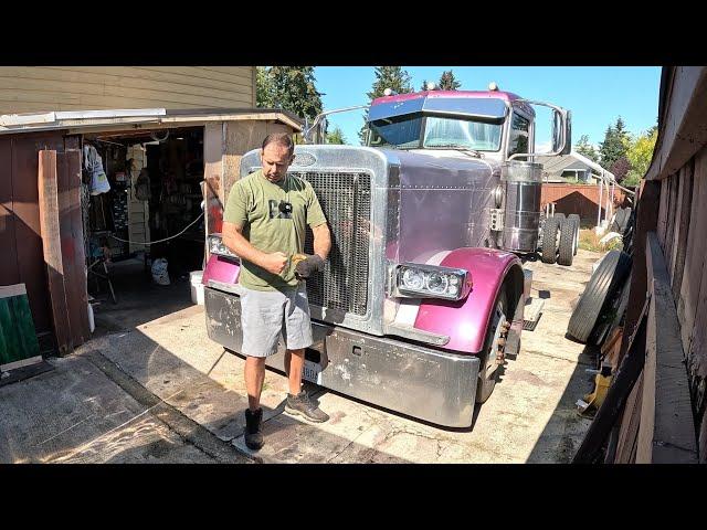 Установка сцепного седла 5th wheel install on a Peterbilt 379