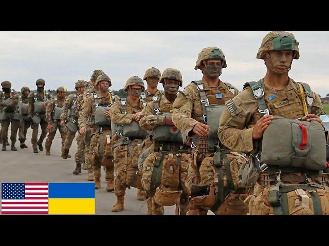 U.S. Army. Paratroopers during joint military exercises in Ukraine.