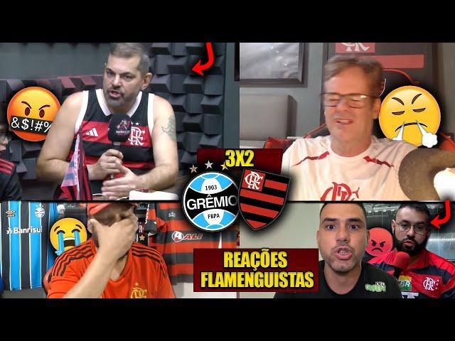 REAÇÕES dos FLAMENGUISTAS FURIOSOS com a DERROTA - GRÊMIO 3X2 FLAMENGO [REACT BRASILEIRÃO 2024]