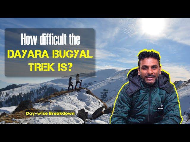 How difficult is the DAYARA BUGYAL Trek? Day-wise detailed breakdown | Dayara Bugyal for beginners