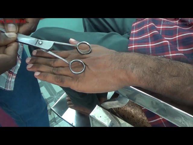 weird finger massage with scissor [ finger crack ] ASMR style,