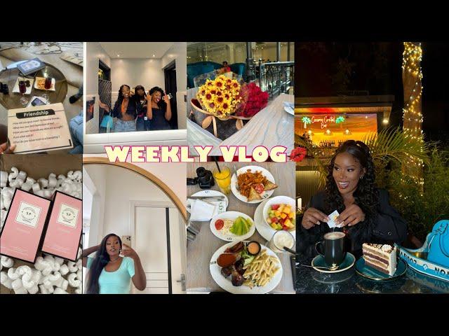 WEEKLY VLOG- Galentines New wig, Bandari Beauty Shoot, Breakfast date & Life Lately