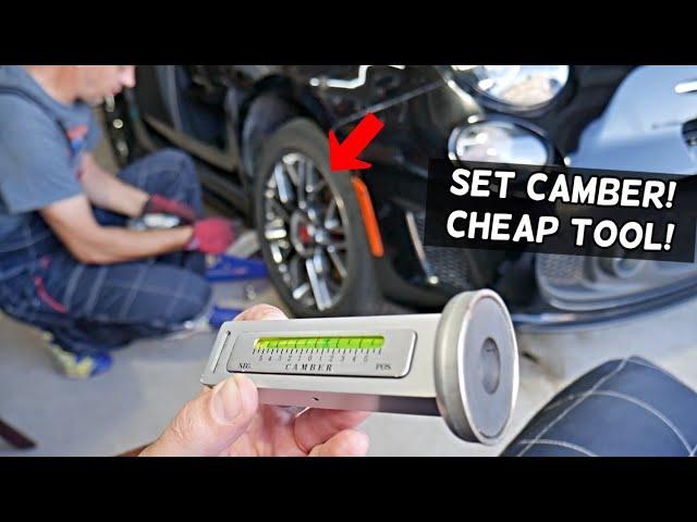 HOW TO ADJUST FRONT WHEEL CAMBER WITH CHEAP TOOL