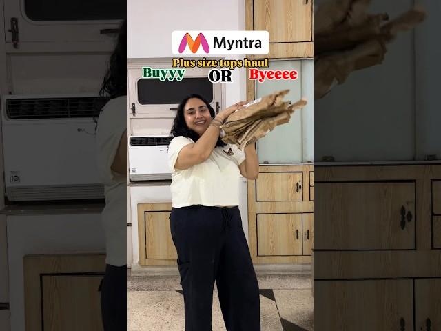 Myntra plus size tops haul #ashortaday #youtubeshorts #plussize #myntrafinds #myntra #myntratophaul