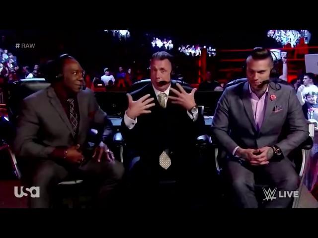 Booker T Got TRIGGERED By Michael Cole | Corey Graves Tries Not To Laugh | WWE RAW 05/01/2017