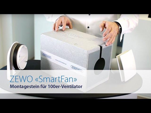 ZEWOTHERM | Dezentrale Lüftung | ZEWO »SmartFan« – Montagestein für 100er-Ventilator