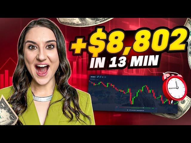 FROM $1 TO $8,802 IN 13 MIN | BINARY TRADING