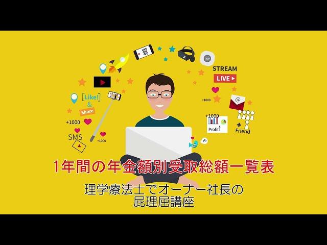 年金　月額8万円から20万円までの繰り下げ期間別受取総額一覧表を作ってみました。