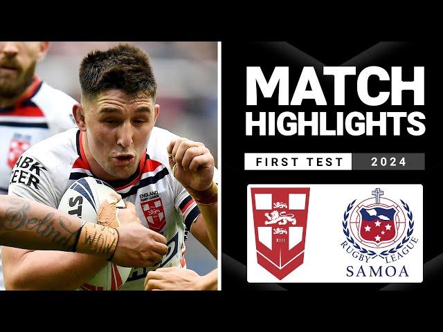 International Rugby League | England v Toa Samoa | Match Highlights | First Test