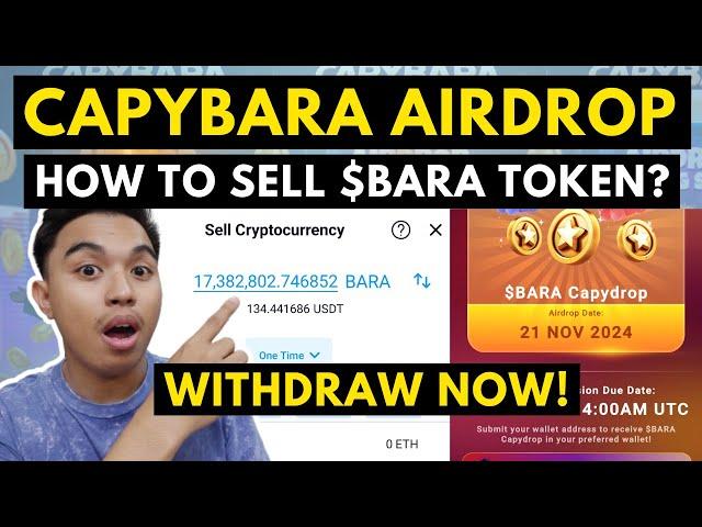 CAPYBARA AIRDROP WITHDRAWAL I HOW TO SELL CAPYBARA TOKEN? HOW TO WITHDRAW CAPYBARA NATION TOKEN?