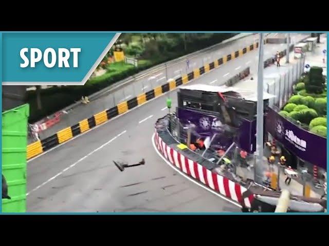 170mph F3 crash in Macau (Sophia Floersch)