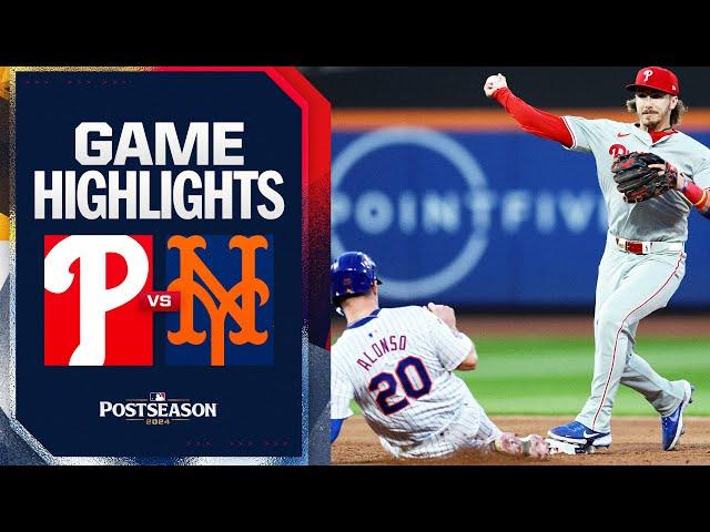 Phillies vs. Mets NLDS Game 4 Highlights (10/9/24) | MLB Highlights