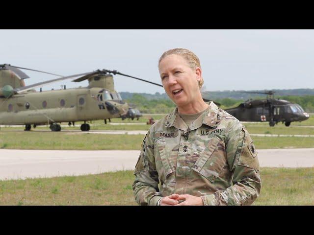 40th ID Commander visits NFHTX, April 14, 2021