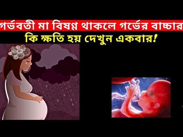 গর্ভবতি মায়ের মন খারাপ থাকলে কি হয় দেখুন একবার! গর্ভবতি মায়ের সতর্কতা!