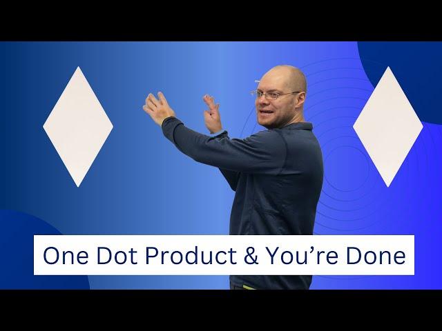 The Diagonals of a Rhombus Intersect at a Right Angle - A Dot Product Proof
